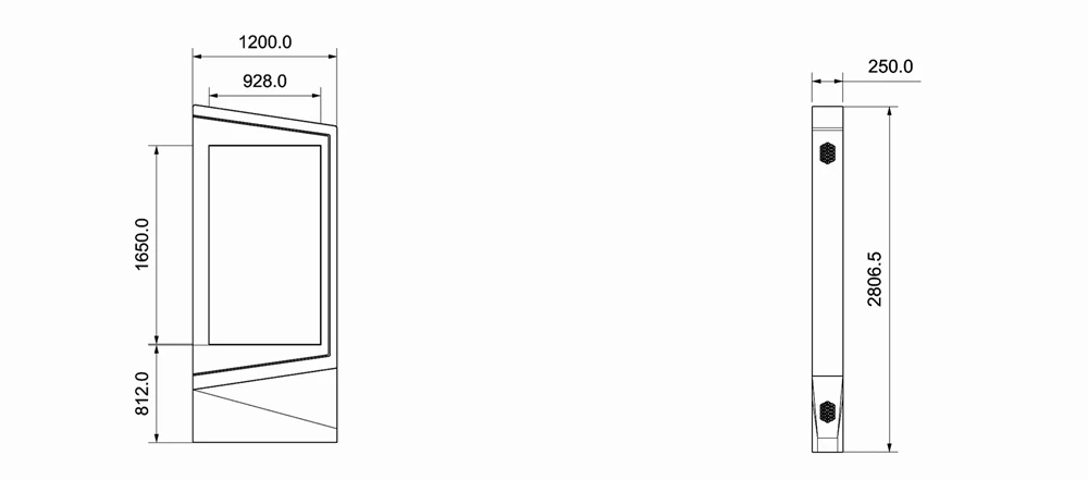 Outdoor 75 Inch LCD Advertising Player Touch Screen Interactive Digital Signage
