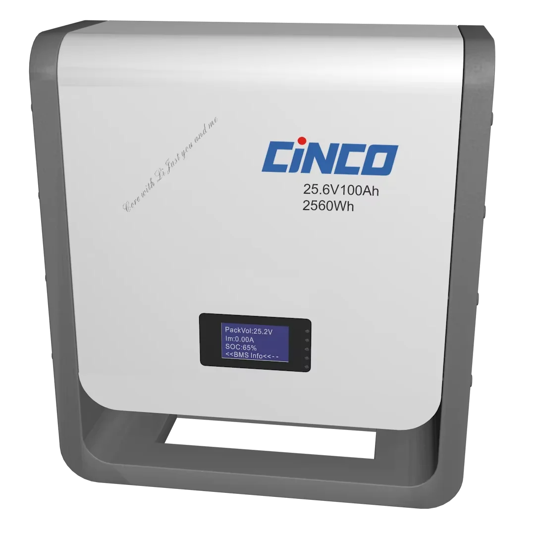 new design 25.6V 24V 100AH battery long life lithium/Lifepo4 battery wall mounted for off grid hybrid solar panel system