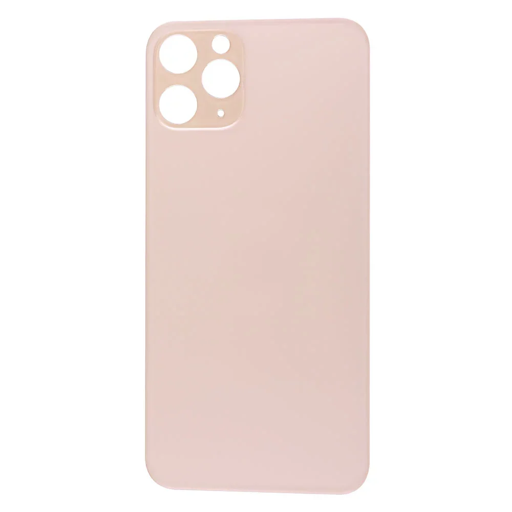 
Big Hole Back Glass with Sticker for iPhone 11 Pro Back Housing Battery Cover Rear Cover Glass Repair Replacement 