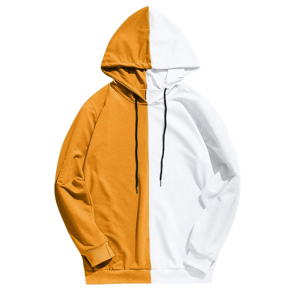 FanLi Custom Printing Bulk Street Style Color Block Unisex Hoodies