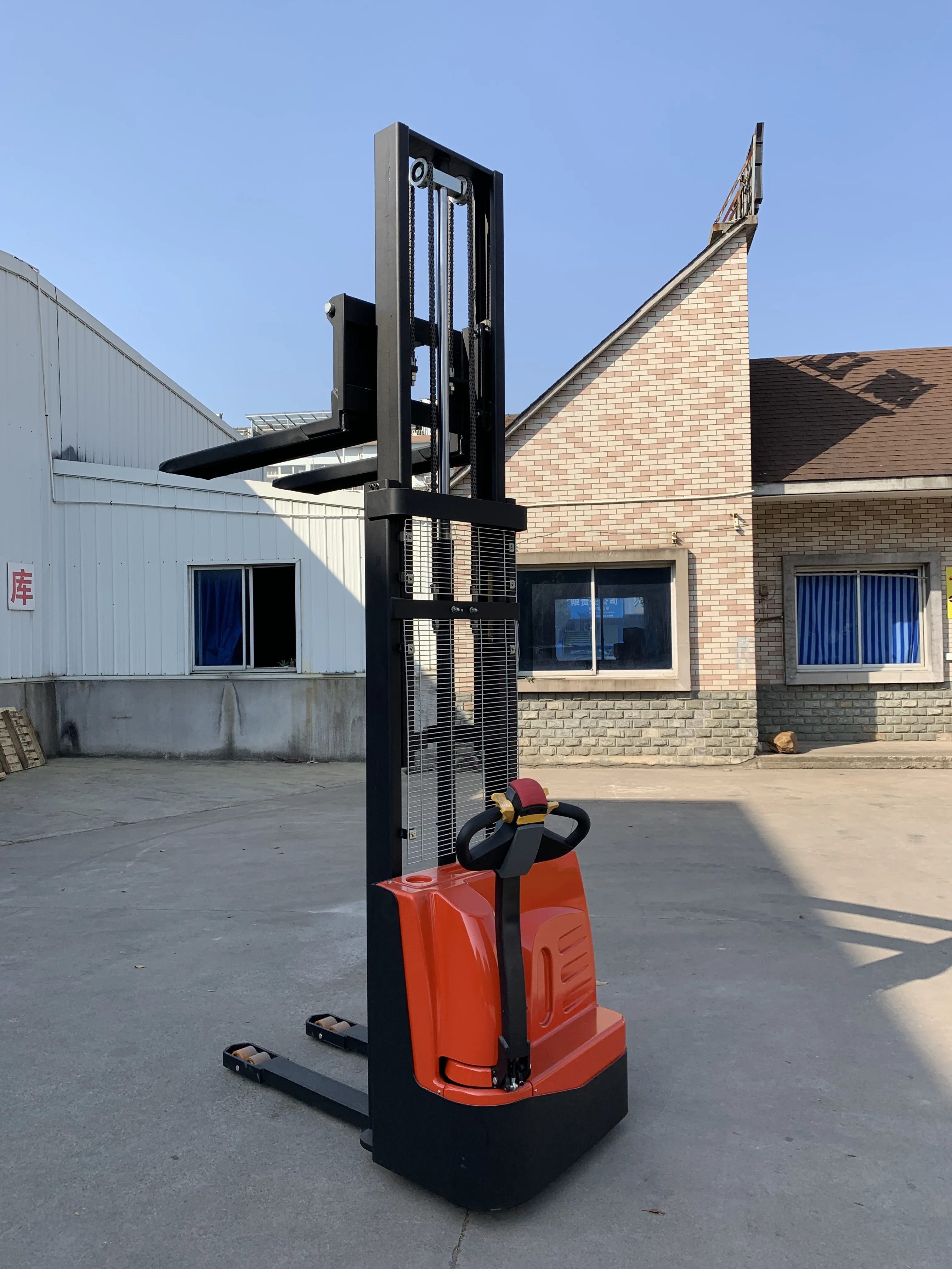 electric walkie stacker forklift electric pallet stacker