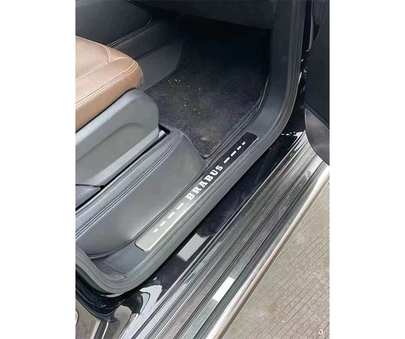 Светодиодные пороговые пластины для порога Benz G класса W463A W464 G500 2020 + Боковая ножка с приветственным светом