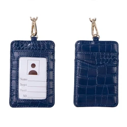2020, оптовая продажа, держатель для карт сотрудника компании со змеиным узором, PU бейдж, держатель для карт сотрудника для женщин и мужчин