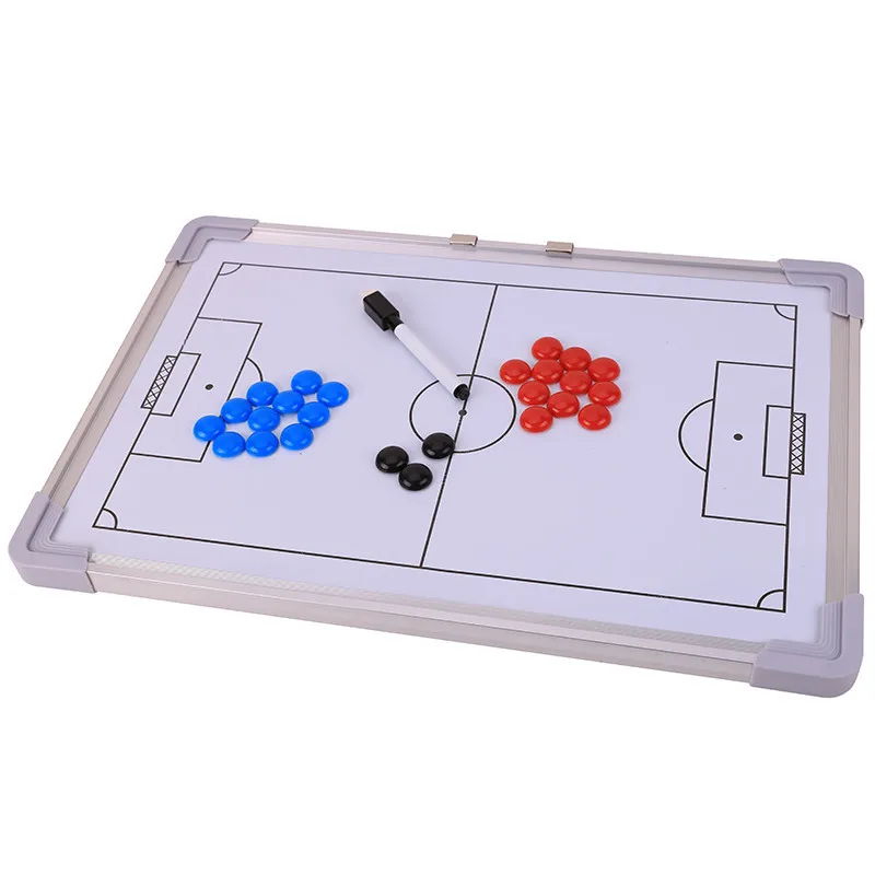 Aluminum alloy frame magnetic teaching football tactics board wall mounted game coaching coach sand table instruction board