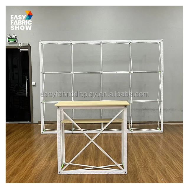 Velcro pop up фон настенный счетчик стол стенд на заказ краситель сублимационная печать дизайн дисплея для выставки