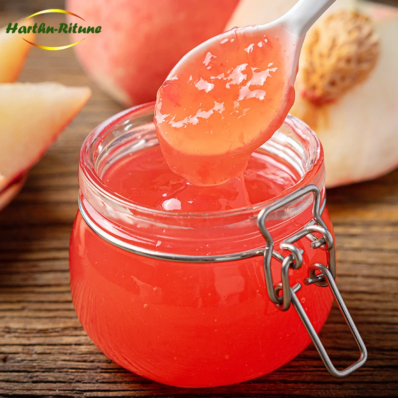 Superior Quality Wholesale Suppliers OEM Peach Flavor Fruit Jam Honey Peach Jam in Bag or Drum Packaging China
