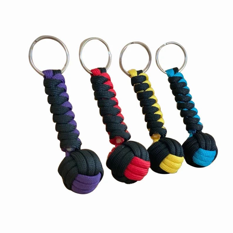 Keyring Accessory Paracord Monkey Fist Keychain for Climbing Present
