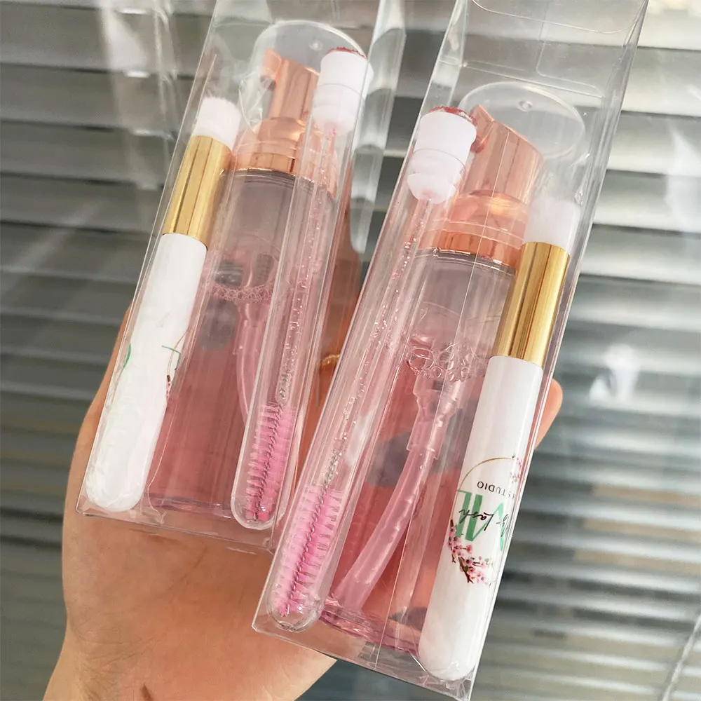 Abonnie Tear Free And Vegan Friendly Lash Extension Foam Shampoo Bottle Lash Shampoo Concentrate Kit Private Label With Brushes