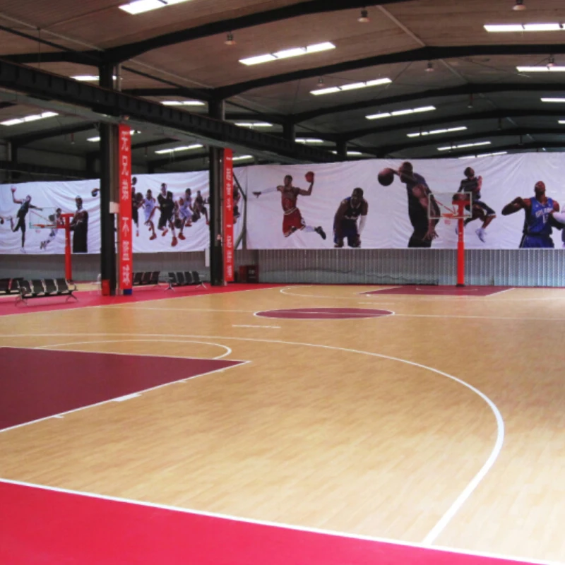 Manufacturer Colorful cheap covering sports basketball court sport pvc flooring roll