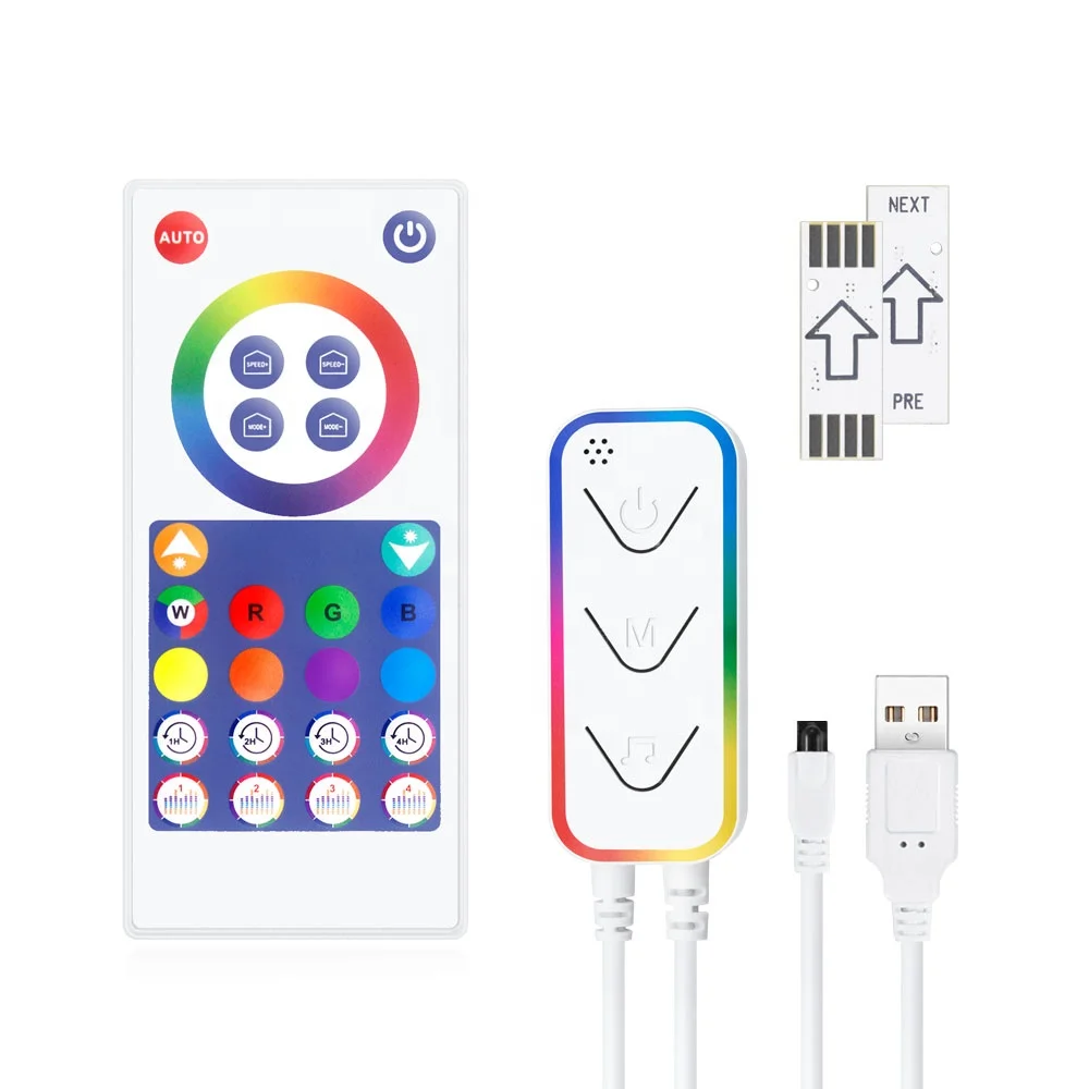 2024 Hot Selling Led RGBIC Tuya Smart WiFi Led Light with 6 led in a box PST-HL06