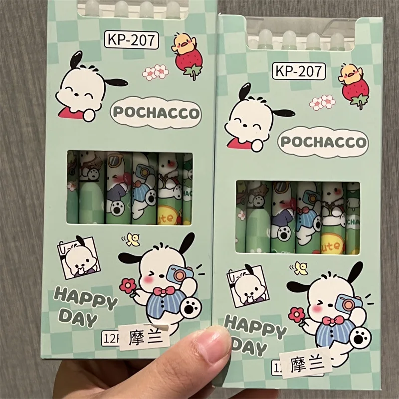 DL5 Cute Animal 0.5mm Erasable Gel Pen Refills Rods Washable Handle Kids School Stationery Gift