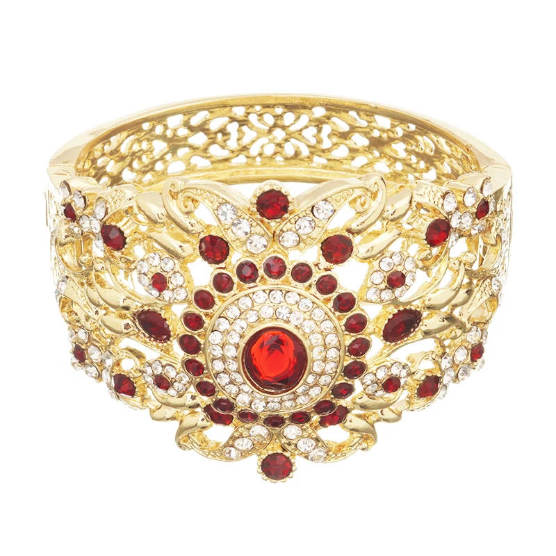 Newly designed Moroccan style bracelet jewelry jewelry wedding metal rhinestone bracelet