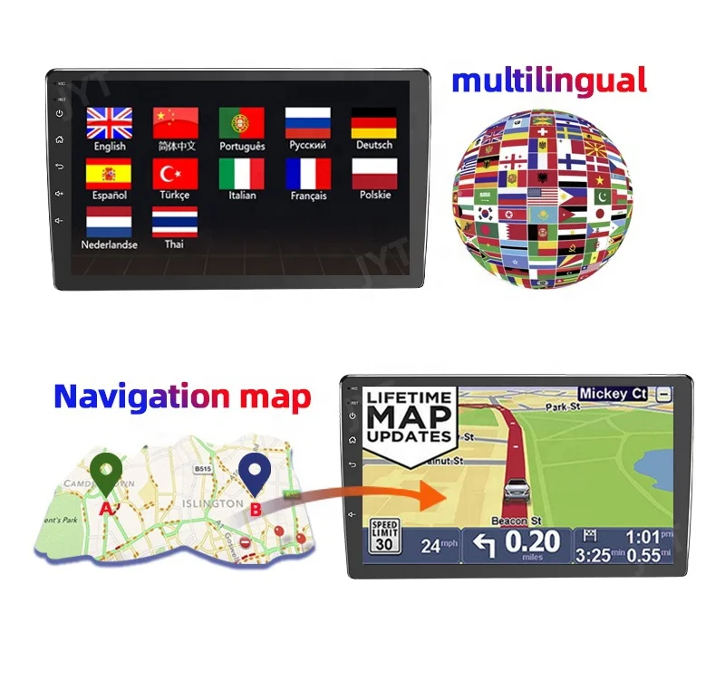 Autoradio GPS Navigation Tuner Car Player Radio Android 8.1 Audio Car Central for Kia Cerato Forte 2012 - 2019