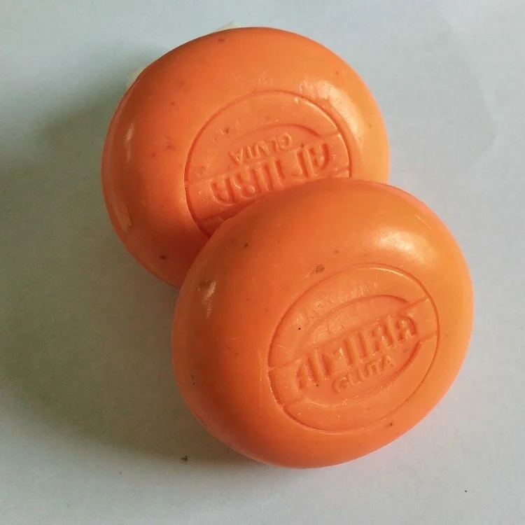 Hot Sale High Quality Machine Brightening Exfoliating Gluta Orange Antisptic Soap