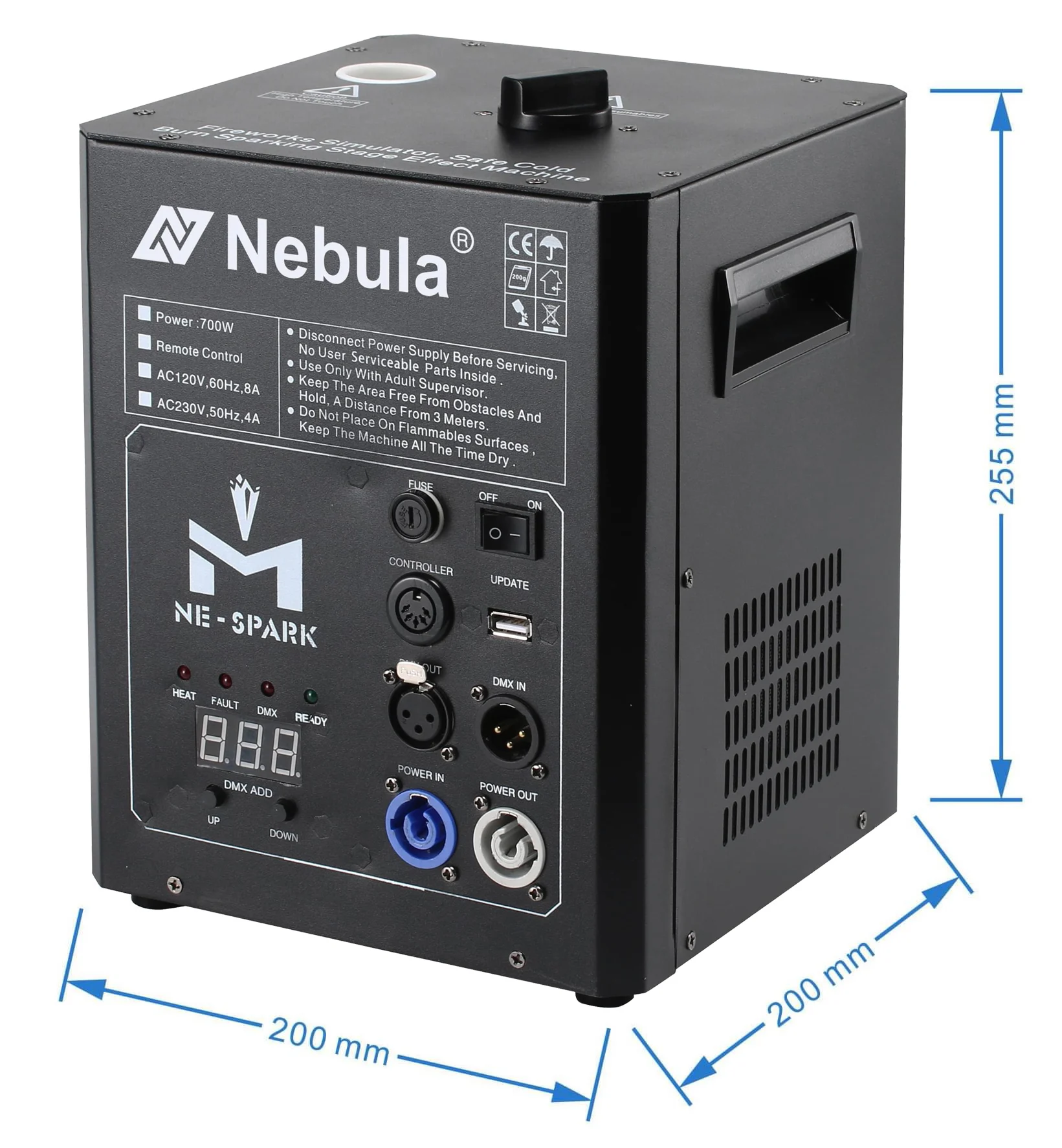 EXW price cold spark machine well-design pyro device fireworks equipment stage effect producer for large-scale performance