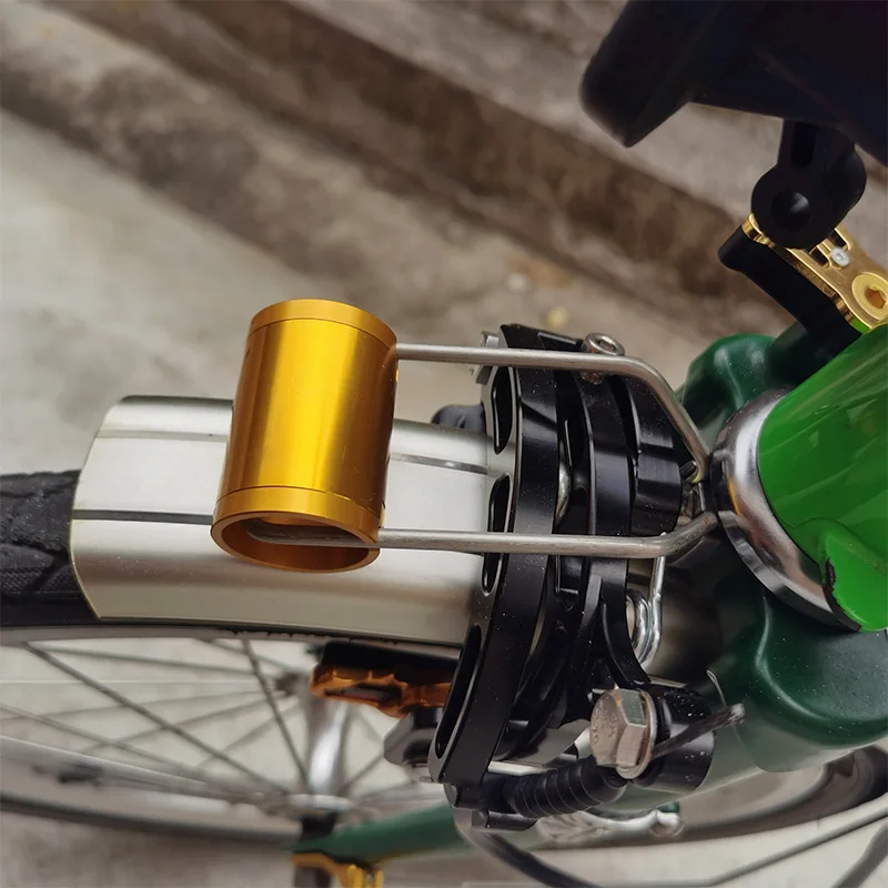 Хорошее качество складная подставка для велосипедных фар Brompton передняя вилка велосипеда держатель с настраиваемым логотипом