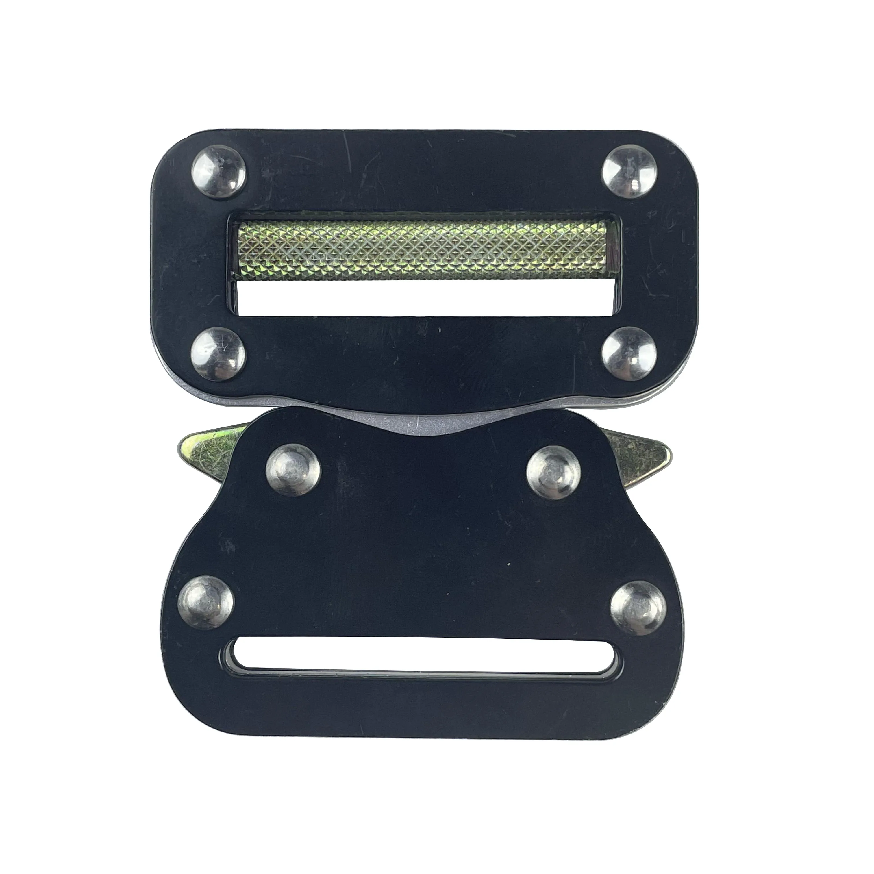 Black Steel Metal Quick Release Tactical Buckle for Mountaineering Safety Belt Sheet Steel Bag Accessories Webbing Accessories