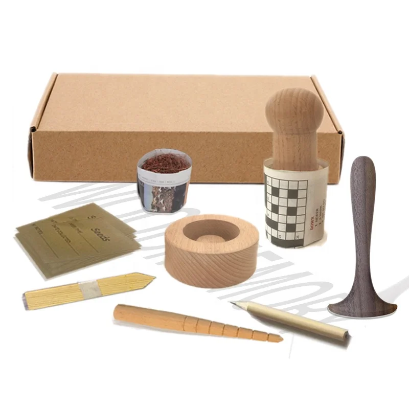 Handle Solid Wooden Plant Pot Maker Agriculture Farming Tools Eco Wooden Garden Tools Set For Gift