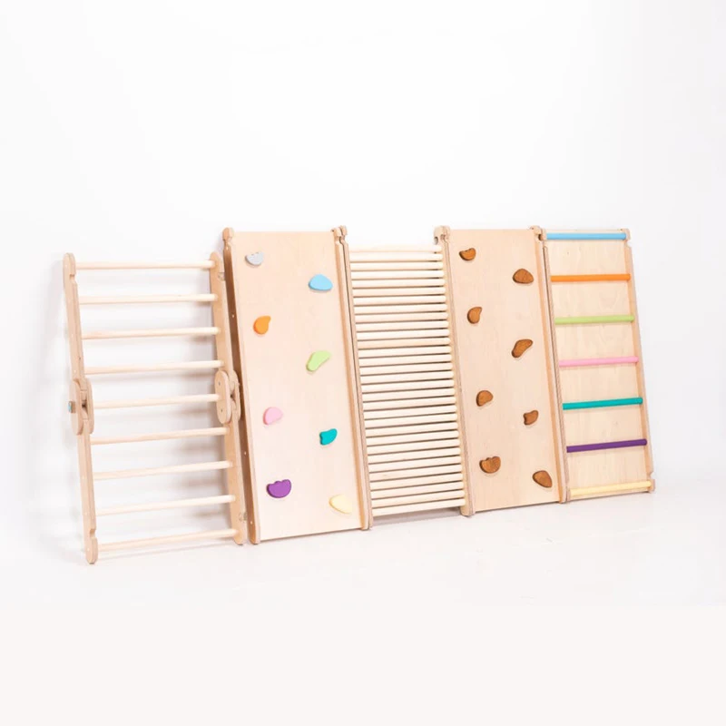 Indoor Outer Door Climber Ramps Climbing Triangle Roller Slide Board for Kids Playing