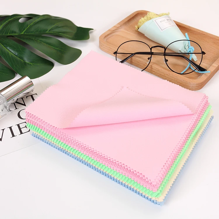 Microfiber Cloth Eco Soft Portable customized packaging Cloth Eyeglasses individual Lens Cleaning cloth