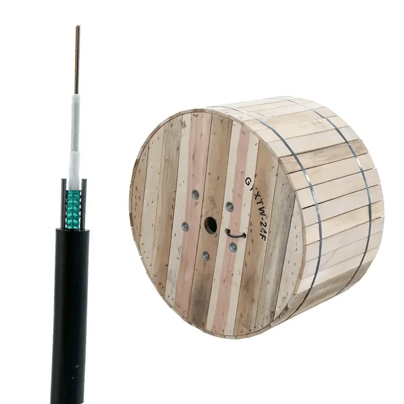 2 core 24 Core fiber Single Mode Outdoor Armoured GYXTW Fiber Optic Cable manufacture price