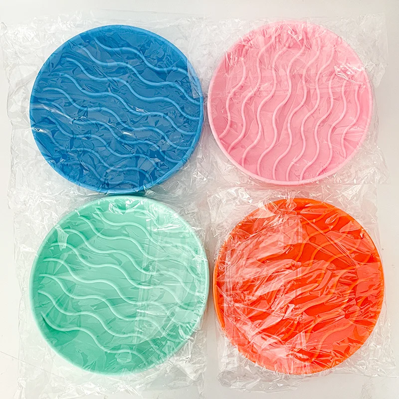 Modern Silicone Pet Dog Bowl Lick Mat Slow Eating Stop Gulping Take It Easy Dishwasher Safe Slow Feeder Dog Puzzle Feeder Bowl
