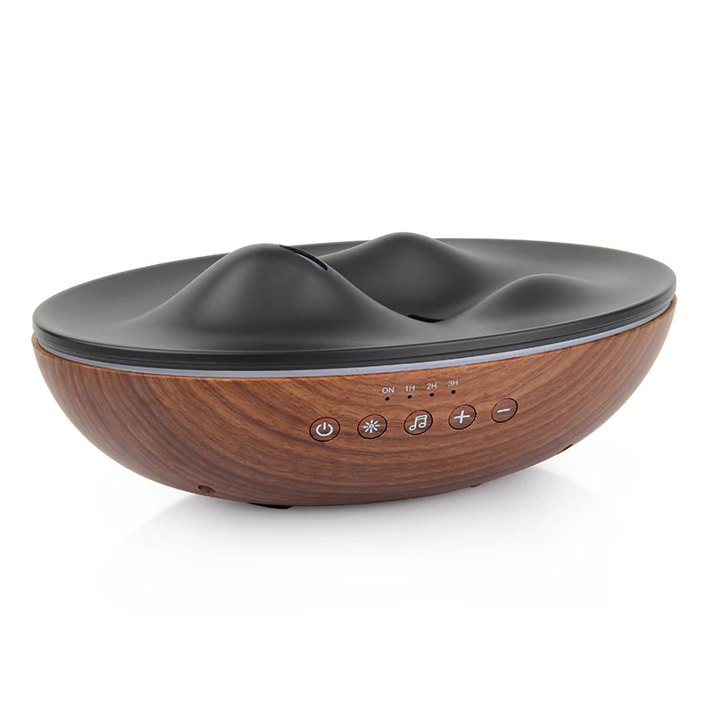 Smart Appliances Volcanic 300ml Music Blue tooth Speaker Wooden Humidifier Essential Aroma Ultrasonic Oil Diffuser