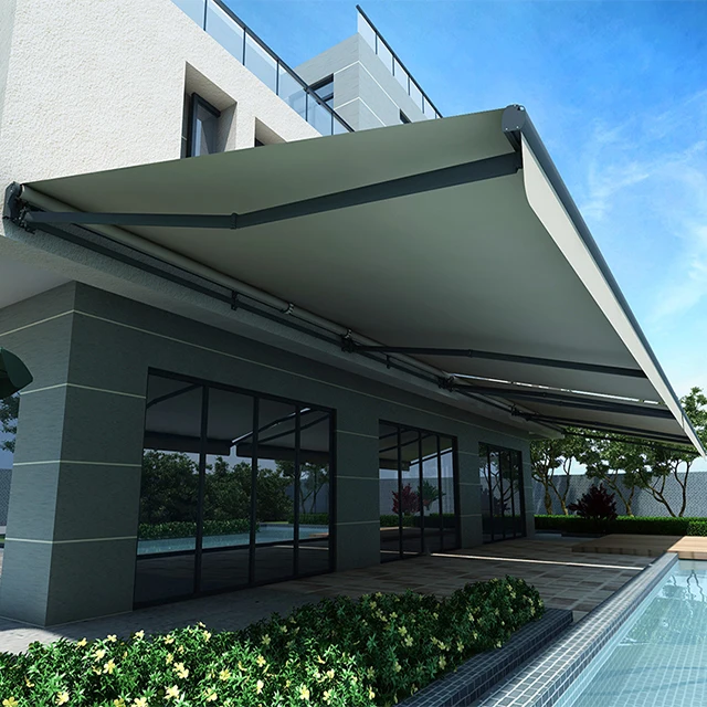 Retractable Aluminum Full Cassette Waterproof Canopy Awning Automatic Window Awning