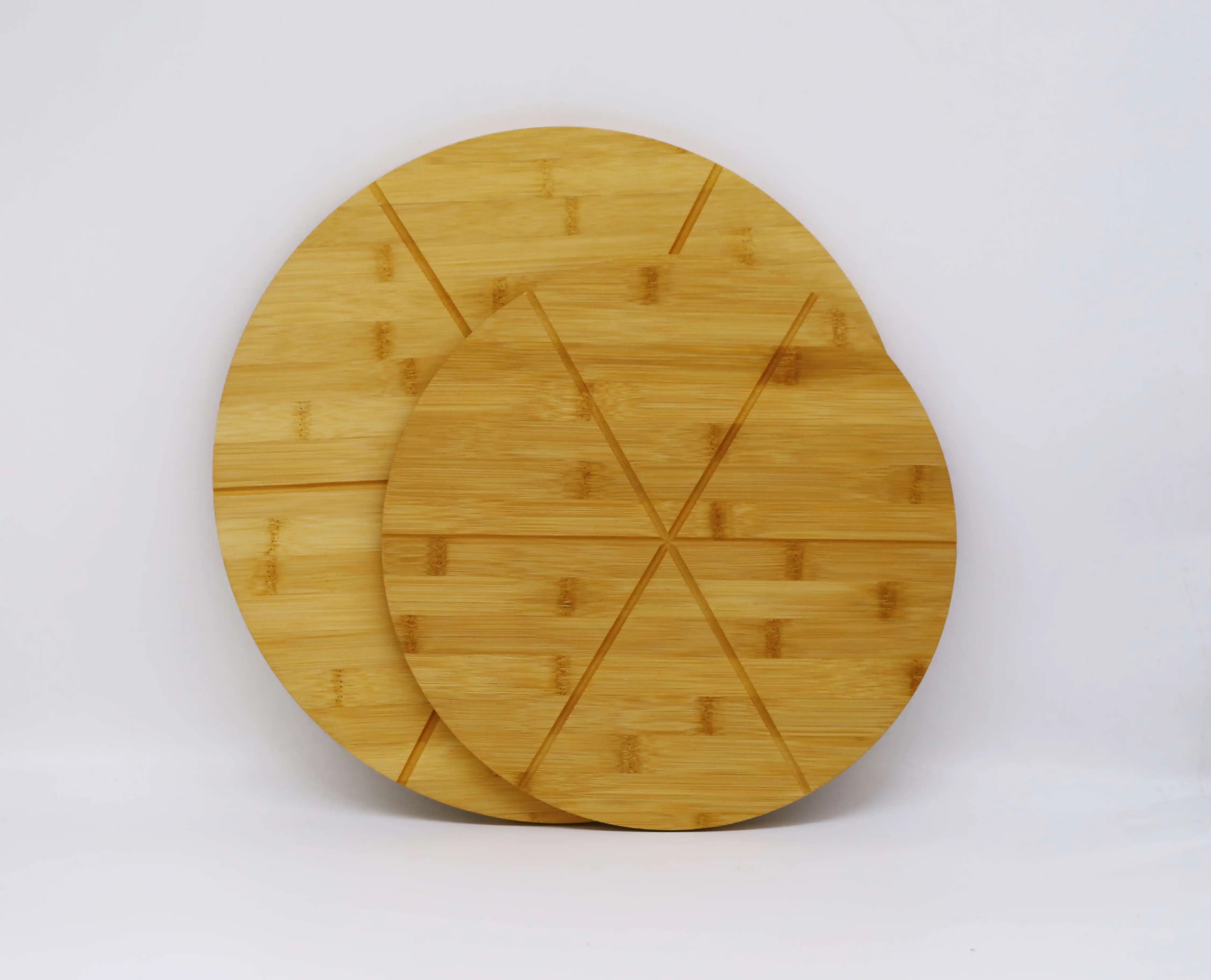 
Round bamboo wooden pizza board with groove ,natural bamboo serving cheese bread board 
