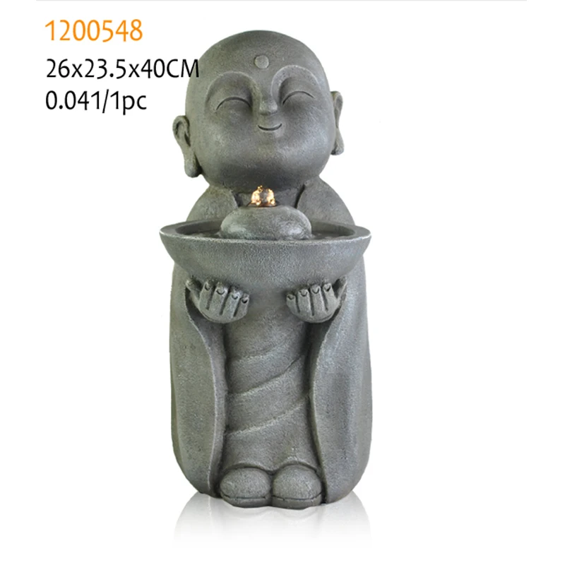 Фонтан Будды из смолы для украшения дома