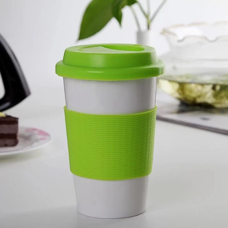 Food Grade Custom Reusable Clear Red Color Silicone Rubber Coffee Mug Cup Sleeve