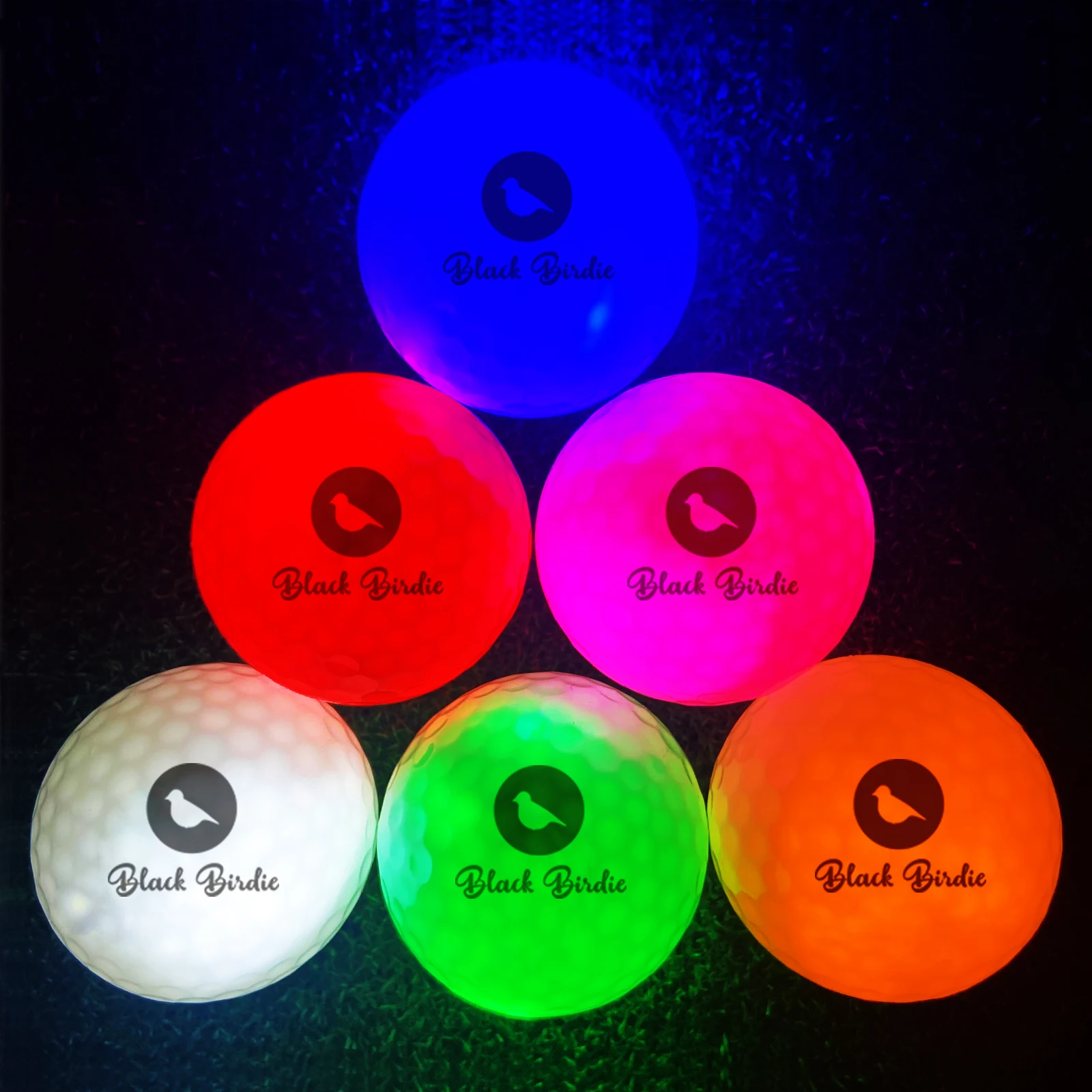 2021 High Quality Custom Led Glow golf ball In The Dark Glowing gift ball