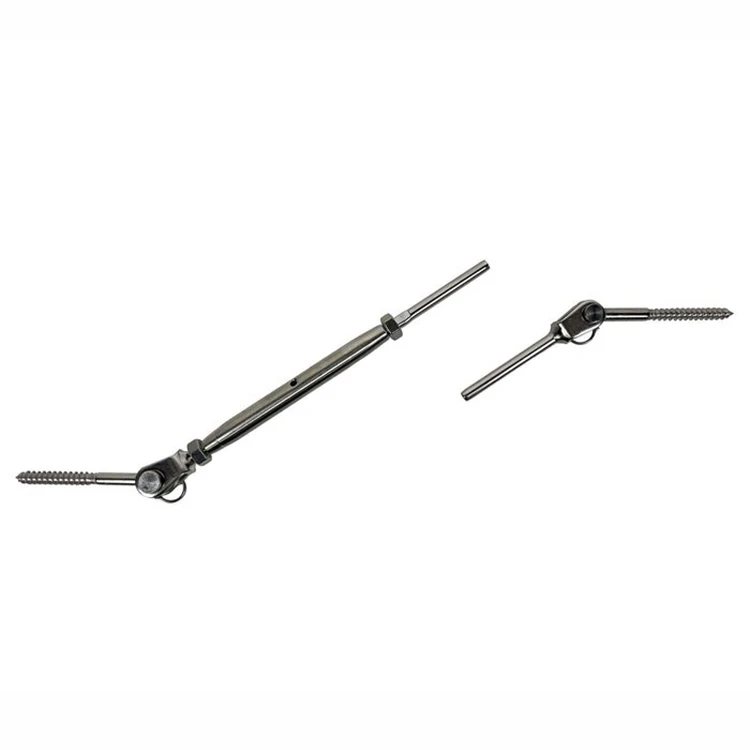 EKOO Stair Cable Railing Hardware Kit 316 Stainless Steel Swage Toggle Turnbuckle Terminal Lag Screw Stud for Wood Post