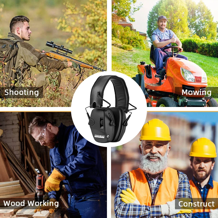 OEM Customized Built-in Microphone Electronic Shooting Hearing Protection Tactical Headphones Earmuff