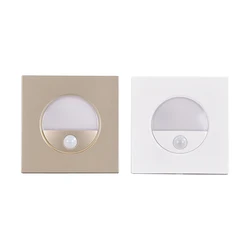 3W Motion pir sensor led lights night lights with timer for hotel