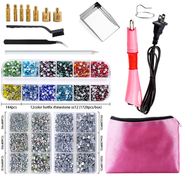 Useful Non Hot Fix Rhinestone Picking Diamond Rhinestone Applicator Tweezers Pencil Picker Rhinestone Machine for Clothing