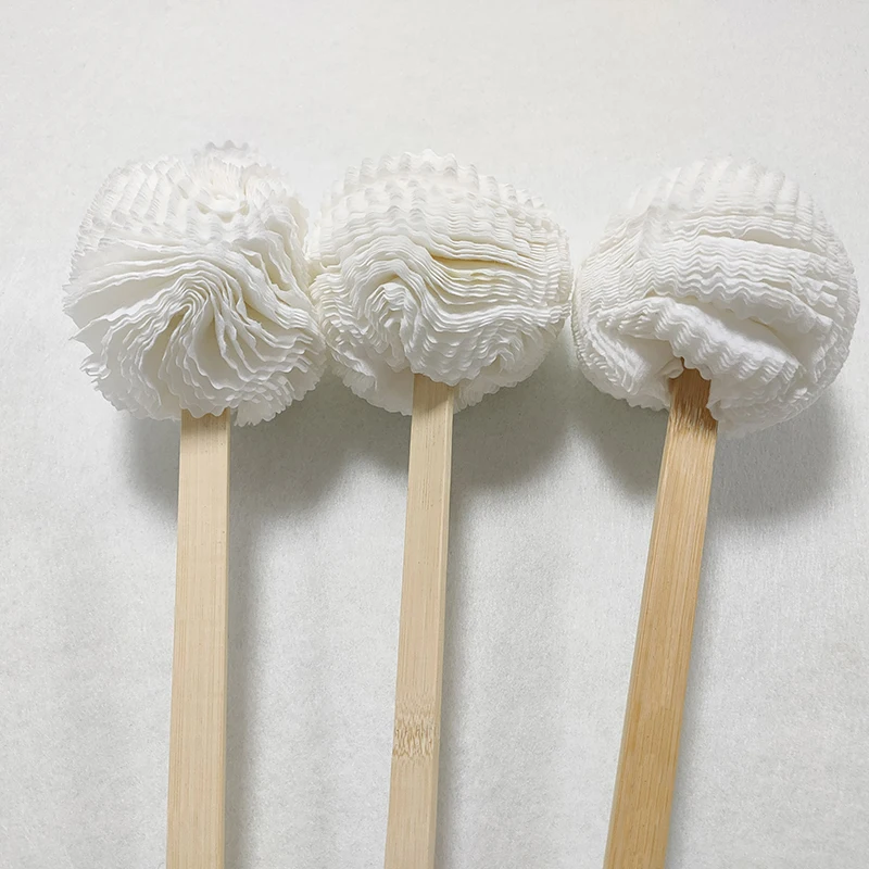 Esun 100% Degradable Disposable Toilet Brush Single Use Non-woven Fabrics Toilet Cleaning Brush