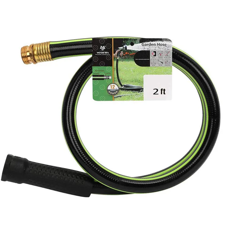 3/4 inch kink free 2ft heavy duty garden hose high pressure PVC garden hose pipe