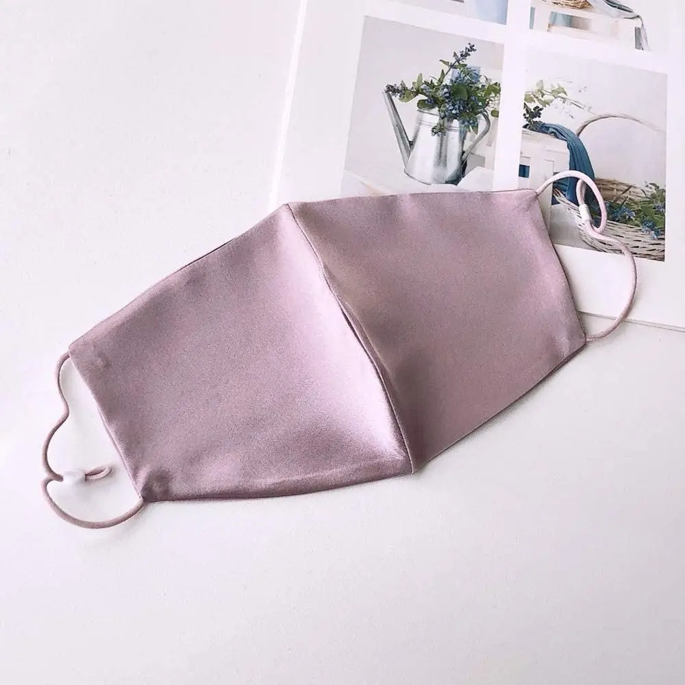 100% Pure Silk High quality comfortable Popular luxury biodegradable silk mouth-muffle Silk facemask