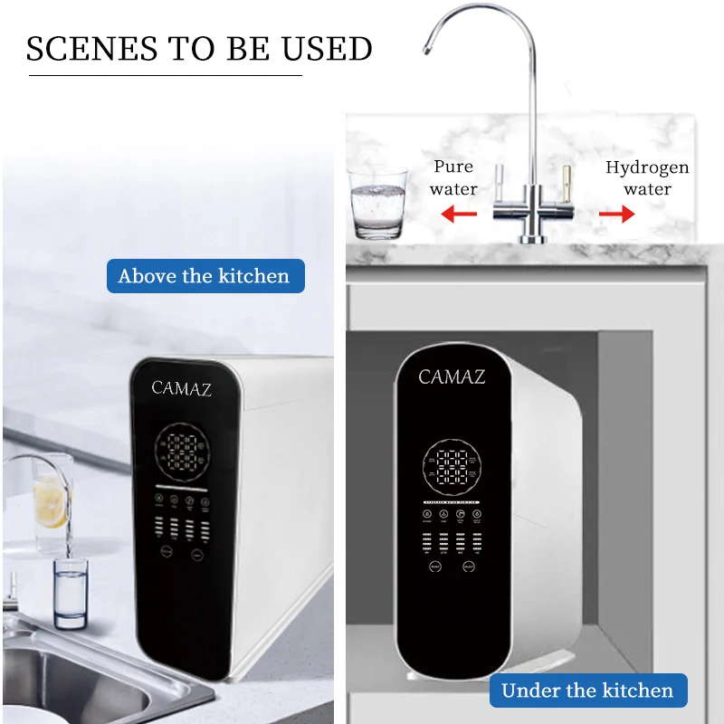 Home Ro filter System Portable Reverse Osmosis Alkaline Ro Filter Purifier 4 Stage Temperature Water Dispenser