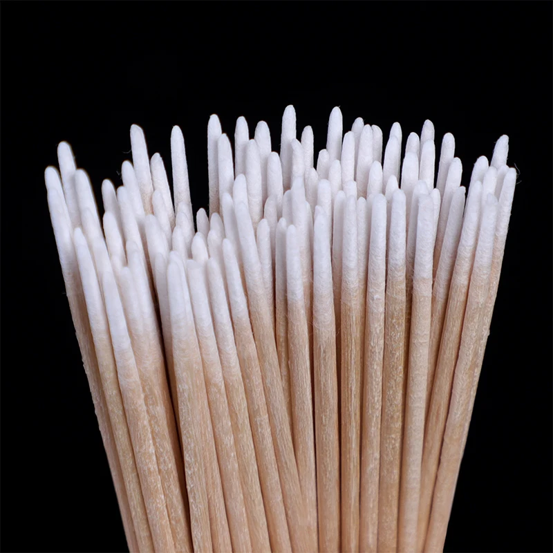Bamboo Wooden Stem Cotton Buds Cotton Swabs for Tattoo