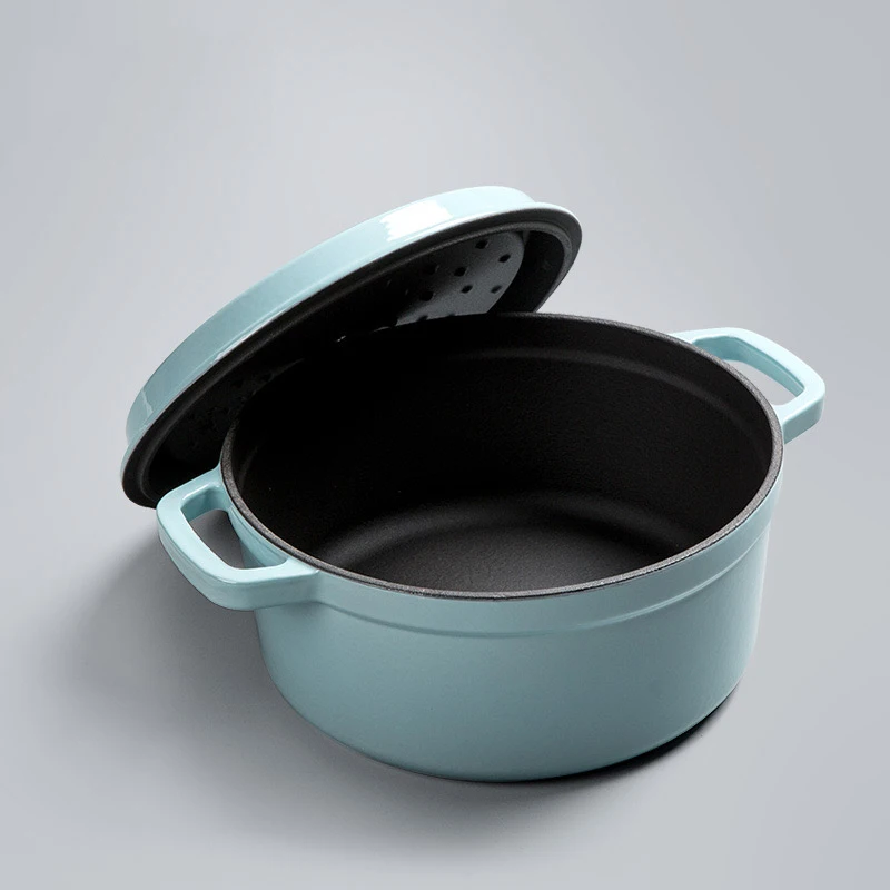 Suitable for all kinds of stoves cast iron 24cm casserole with lid