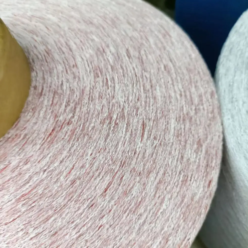 Ощущение переработанного хлопка, светло-голубой допинг, окрашенный полиэстер, высокая светостойкость, наружная пряжа для olefin Havnnes, ткань для дивана