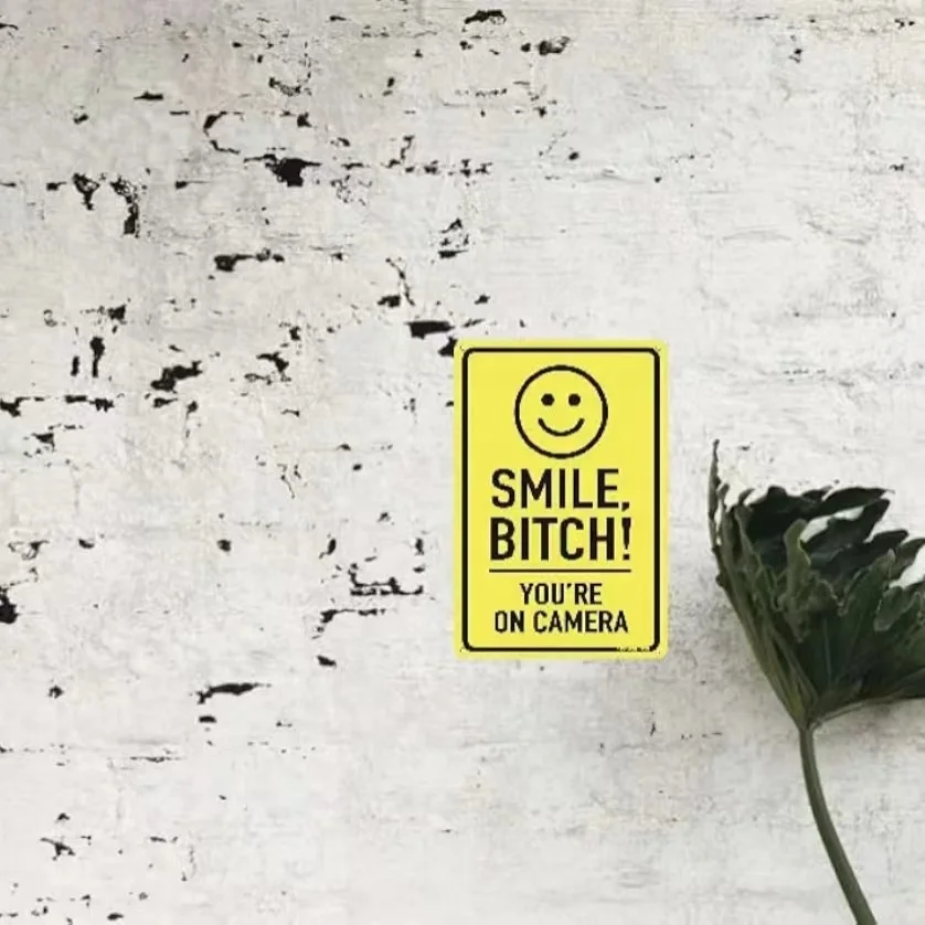 Securun Factory High-Quality  Hot Sales Funny  Security Camera Sign