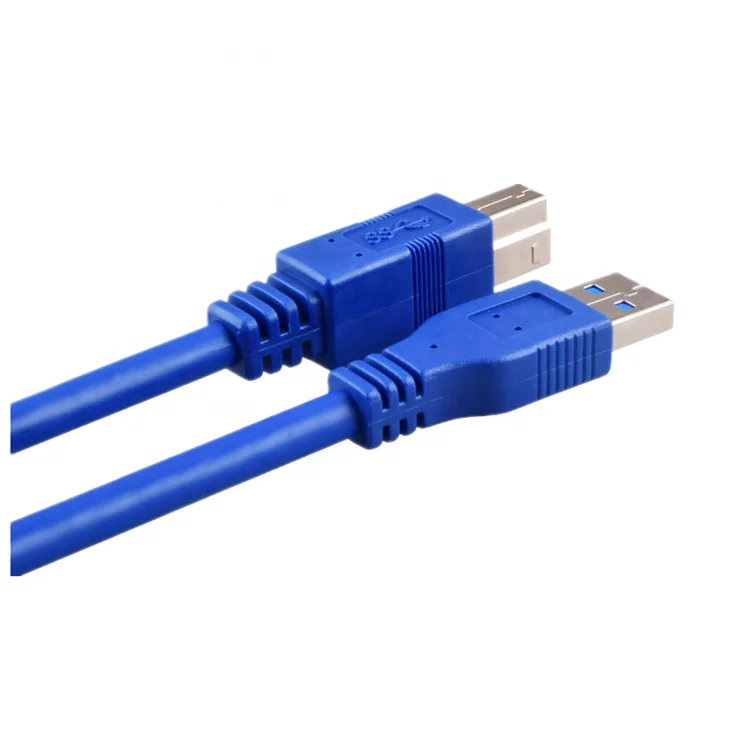 Ultra Speed 3.0 Micro USB printer cable Blue color AM-BM USB 3.0 cable for printer