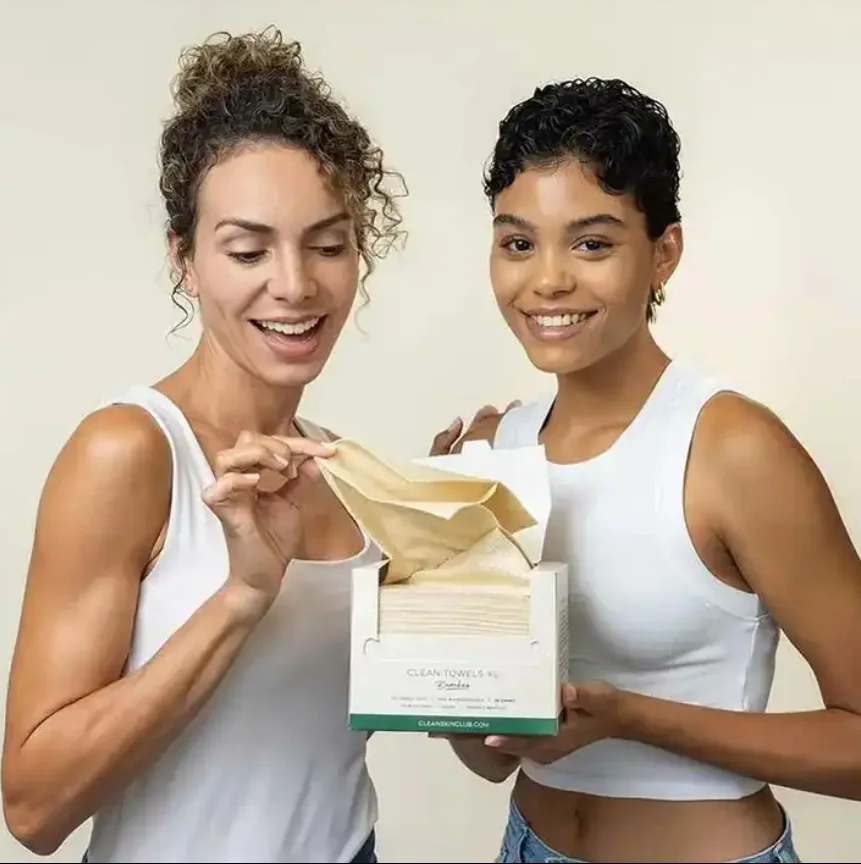 Clean Skin Towels XL manufacturer factory Bamboo Biodegradable Disposable Face Towel Clean Skin Club bamboo disposable towel