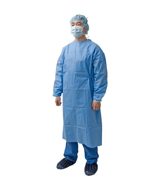 Укрепленный одноразовый тканевый хирургический халат от производителя