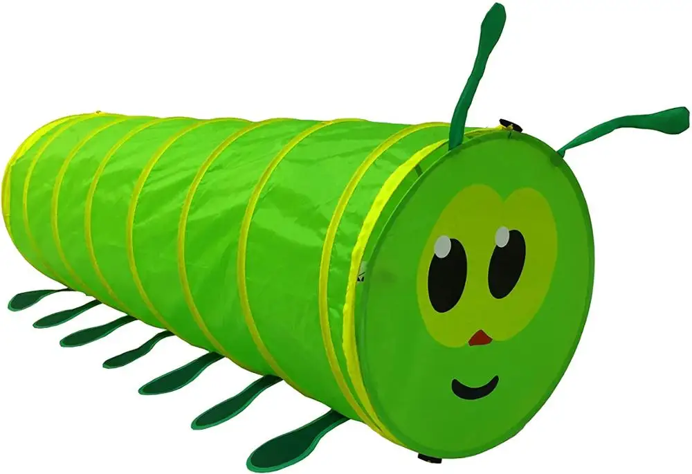 Kids Play Tunnel Tent Children Crawl Tube Toys Boys Girls Pop Up Toddler Tent for Indoor Outdoor Playing (Green)