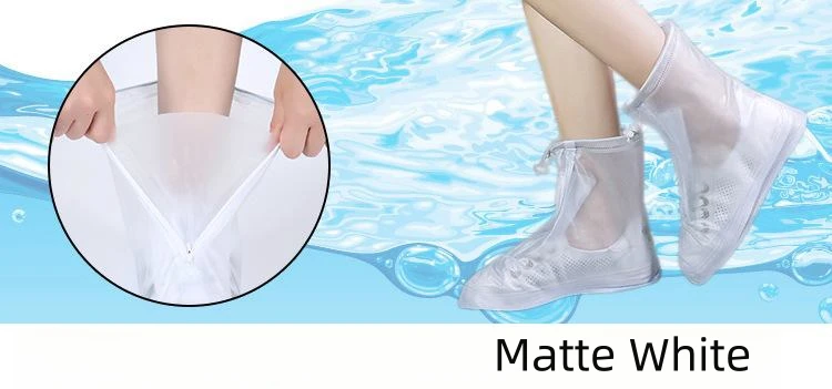 Manufacturers wholesale printing waterproof plastic shoe covers can be reused non-slip shoe covers