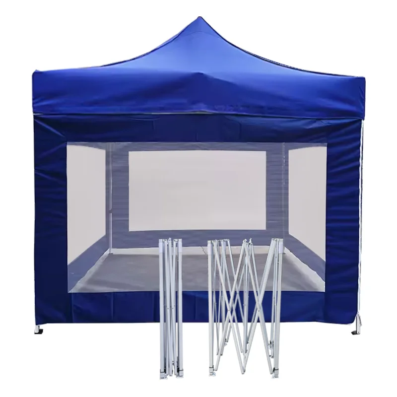 Customized 10x10ft 3x4.5 blue transparent tent with four sides Waterproof and Mosquito proof Garden Tent folding canopy tent